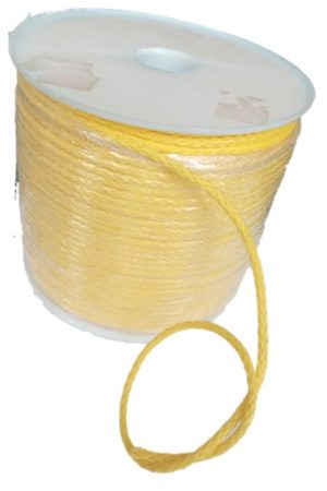 CORDON POLYESTER AMARILLO/ ROLLO 305 mts/ 1/4